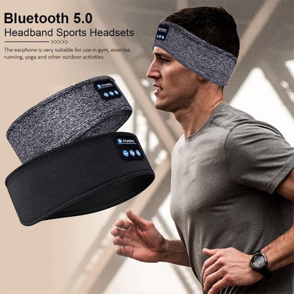 Wireless Bluetooth Headband Headphones for Sports, Sleep & Relaxation - Image 3