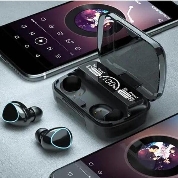 TWS Wireless Bluetooth Earbuds with Charge Box