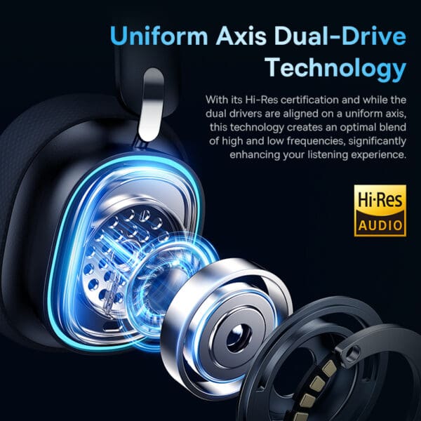 Wireless Gaming Headphones with Mic Over-Ear Bluetooth 5.3 RGB Headsets - Image 6