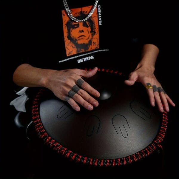 14-Inch 432Hz Handpan Drum - 9 Notes Yoga & Meditation Steel Tongue Drum - Image 3