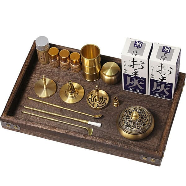 Brass Aromatherapy Incense Burner Set - Image 7