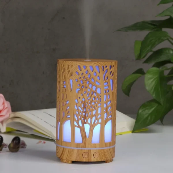 200ml Ultrasonic Wood Grain Aroma Diffuser