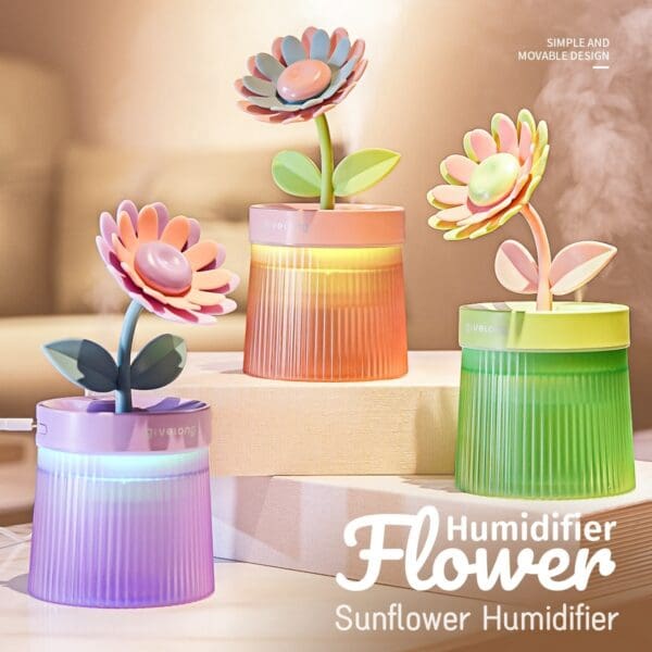 Sunflower USB Ultrasonic Cool Water Aroma Diffuser - Image 2