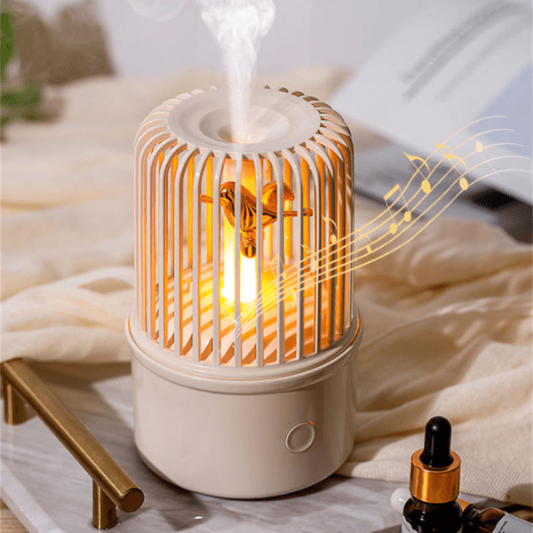 200ML Ultrasonic Cool Mist Aroma Diffuser with Night Light and Music