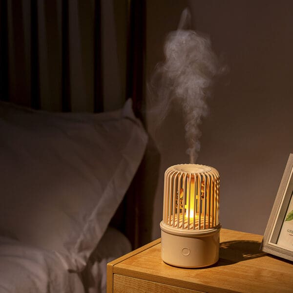 200ML Ultrasonic Cool Mist Aroma Diffuser with Night Light and Music - Image 3