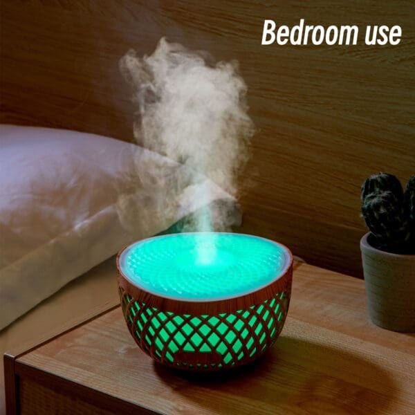 320ml Wood Grain USB Aroma Diffuser - Image 5