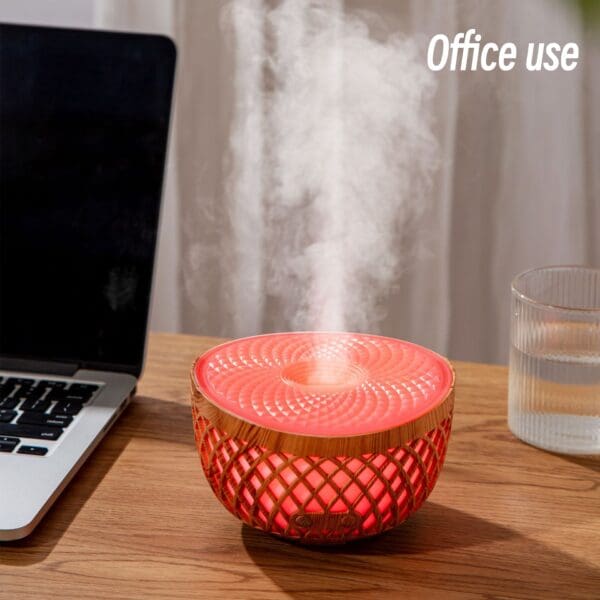 320ml Wood Grain USB Aroma Diffuser - Image 4