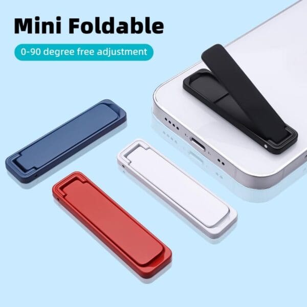 Ultra Thin Mini Metal Folding Mobile Phone Holder - Image 3