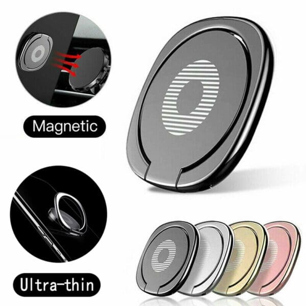 Magnetic Finger Ring Holder for Smartphones - Image 2