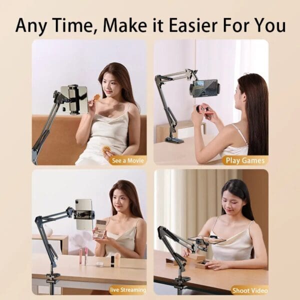 Rotatable 360° Adjustable Tablet & Phone Stand with Long Arm - Image 5