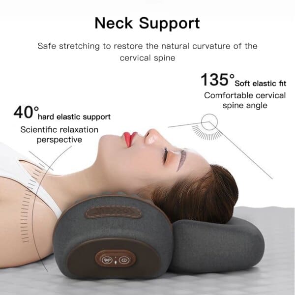 Electric Cervical Neck Pillow with Heat and Vibration Massage - Image 3