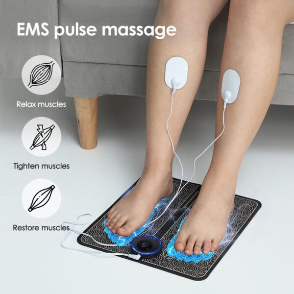 Electric EMS Foot Massager Mat - Pain Relief & Muscle Stimulation - Image 5