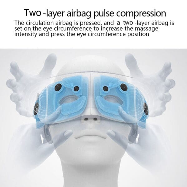 Smart Eye Massager with Airbag Vibration and Bluetooth - Image 8