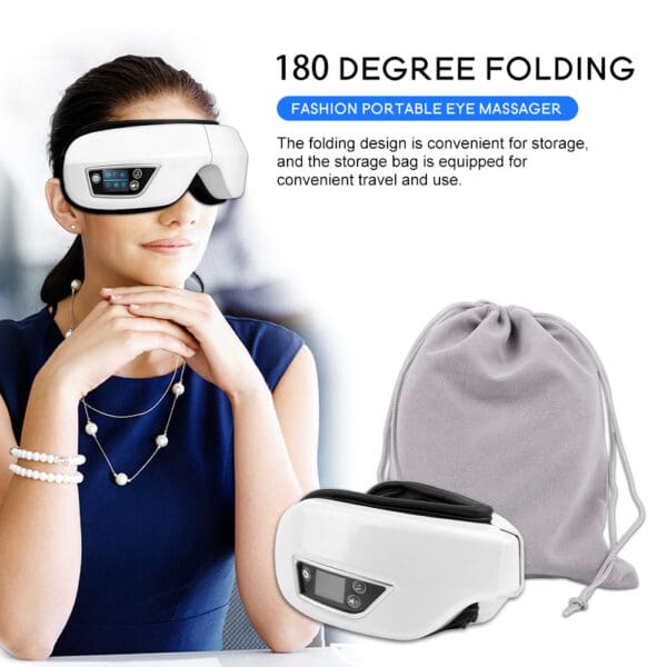 Smart Eye Massager with Airbag Vibration and Bluetooth - Image 7