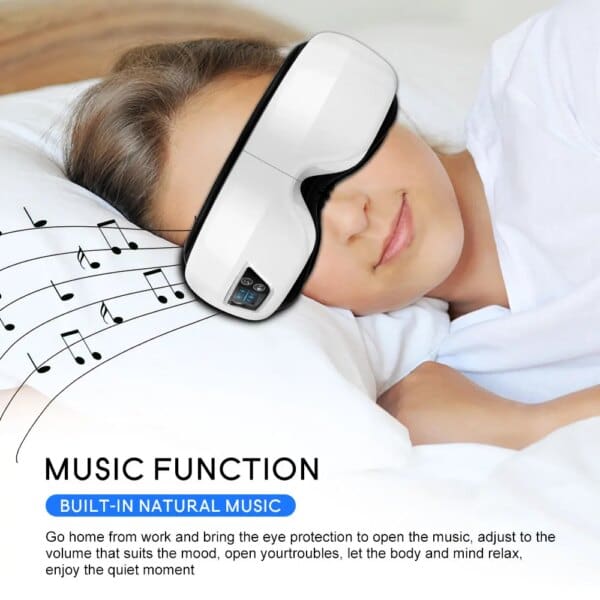 Smart Eye Massager with Airbag Vibration and Bluetooth - Image 4