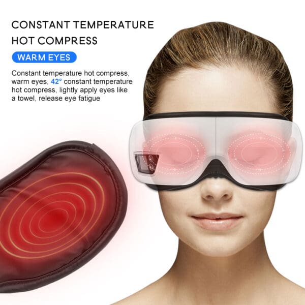 Smart Eye Massager with Airbag Vibration and Bluetooth - Image 6