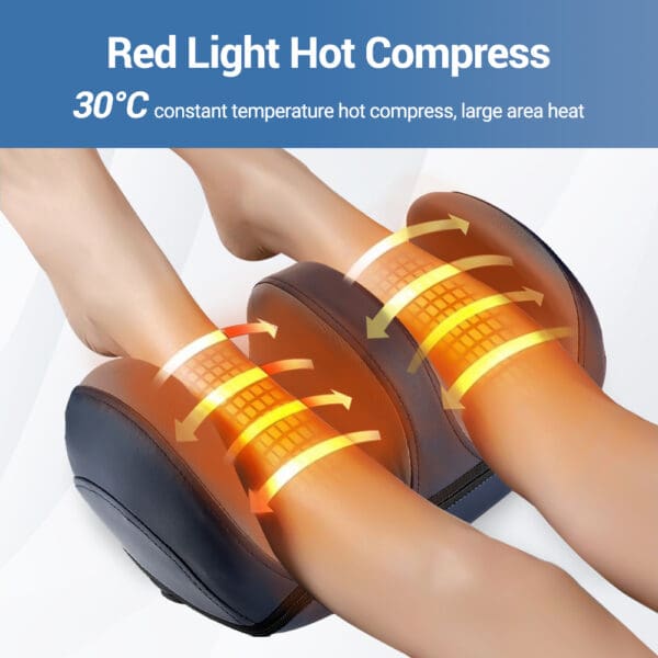 Electric Calf Leg and Foot Massager with Hot Compress and Remote Control - Image 6