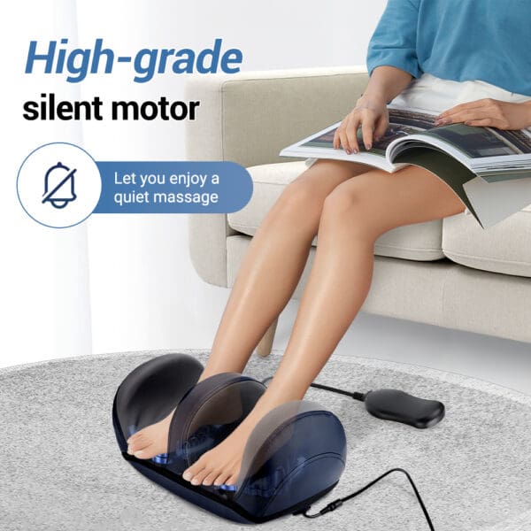 Electric Calf Leg and Foot Massager with Hot Compress and Remote Control - Image 7