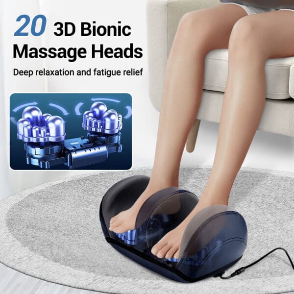 Electric Calf Leg and Foot Massager with Hot Compress and Remote Control - Image 2