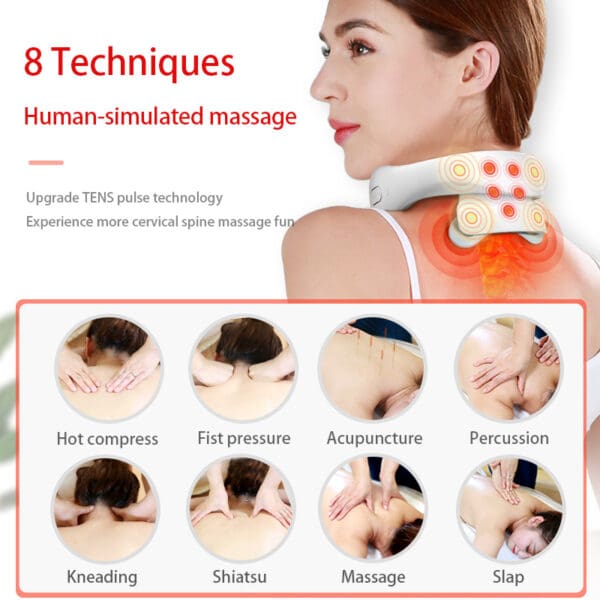 Smart Neck and Shoulder Massager with Heat and Vibration - Image 4