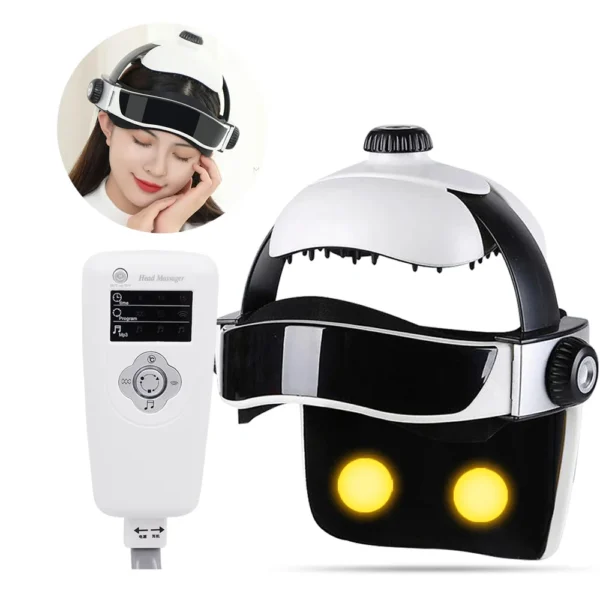 Electric Head Massager Helmet with Infrared and Music - Image 11