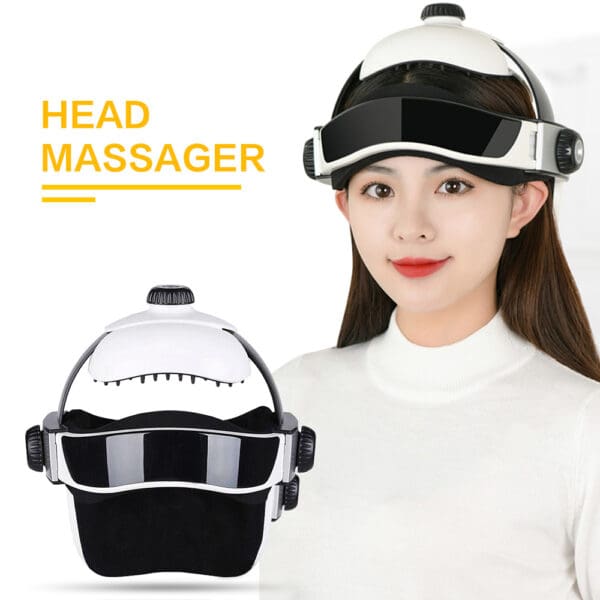 Electric Head Massager Helmet with Infrared and Music - Image 2