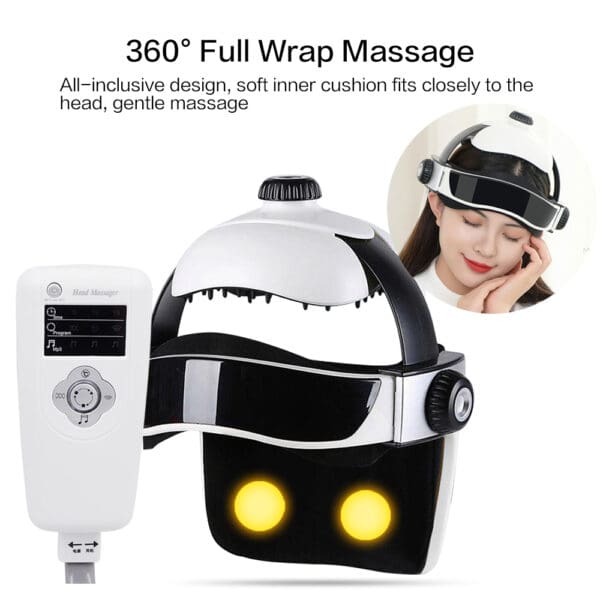 Electric Head Massager Helmet with Infrared and Music - Image 5