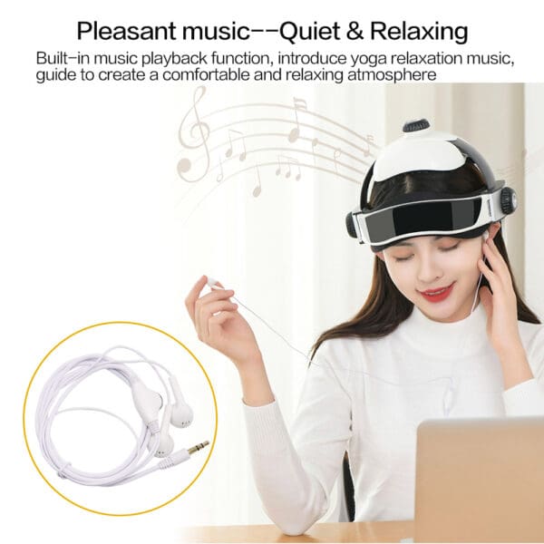 Electric Head Massager Helmet with Infrared and Music - Image 9