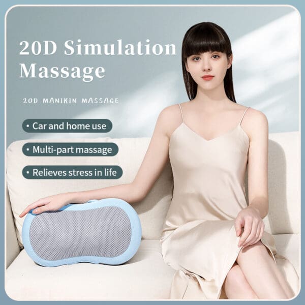 Electric Shiatsu Neck and Back Massager with Infrared Heating - Image 6