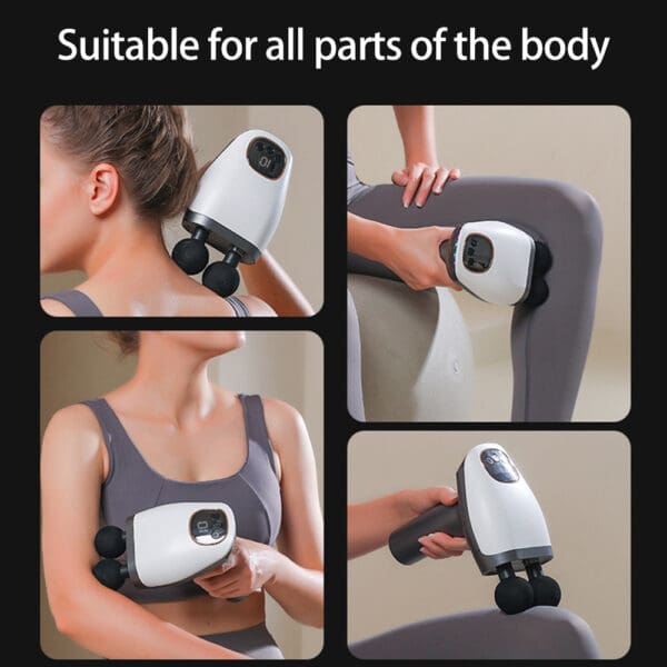 Dual Head Deep Muscle Massage Gun with LED Display - Image 5