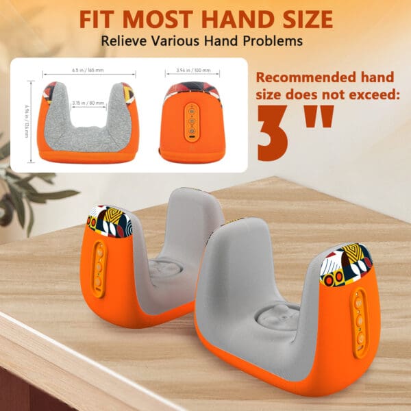 Electric Hand Massager with Air Compression and Heat for Arthritis and Finger Numbness - Image 4