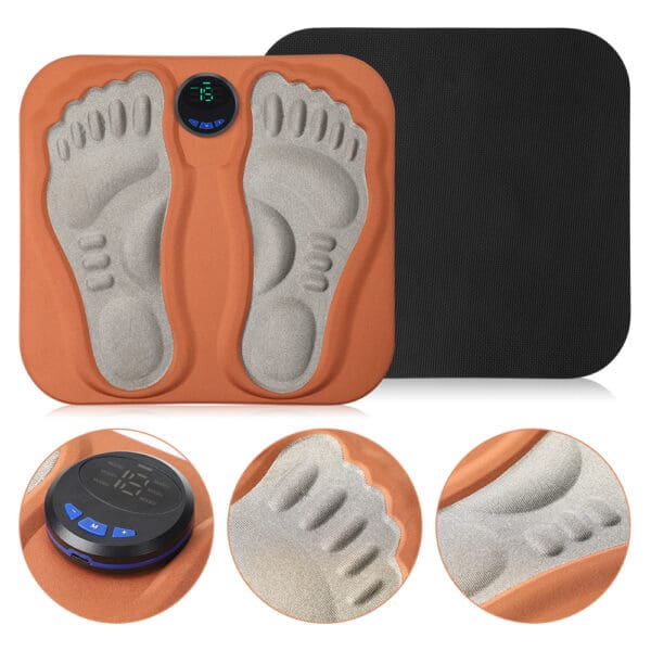 3D Foot Massager Pad Foldable Calf Massager Mat with 6 Modes & 15 Levels - Image 6