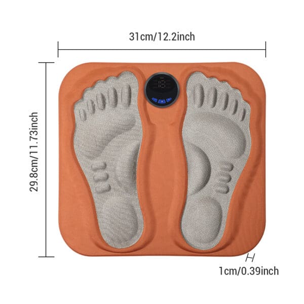 3D Foot Massager Pad Foldable Calf Massager Mat with 6 Modes & 15 Levels - Image 8