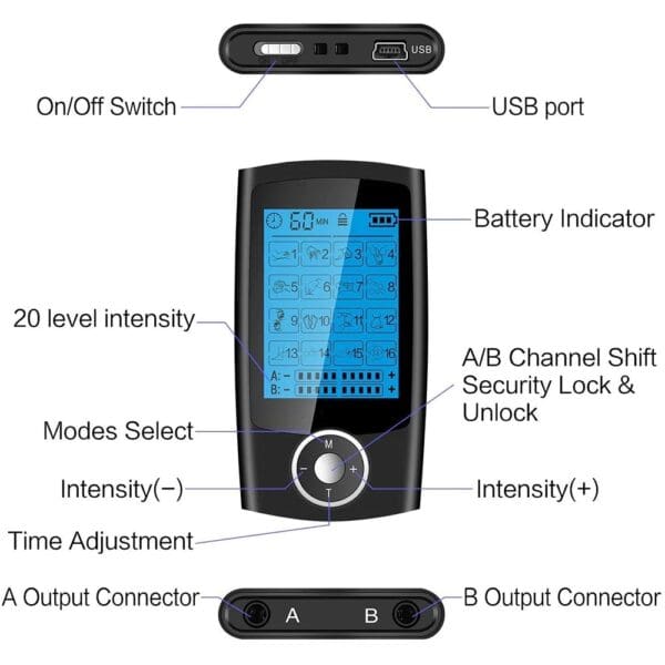 16-Mode Electric Muscle Stimulator and Body Massager - Image 7