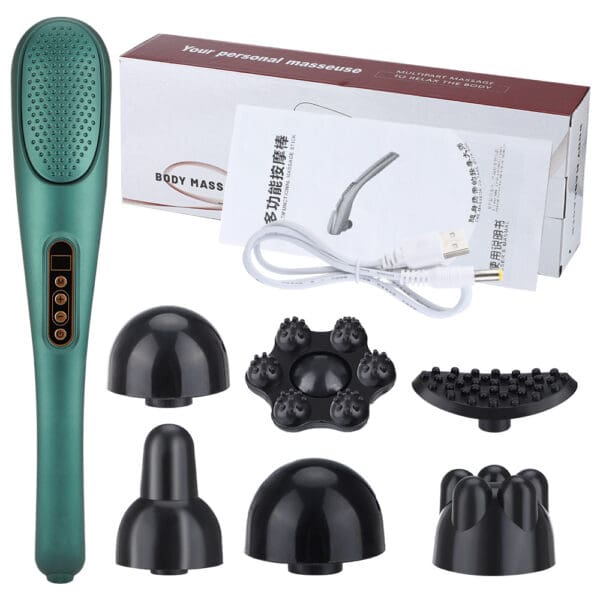 15-Level Deep Tissue Massage Stick with Wireless Heating & Vibration - Image 11