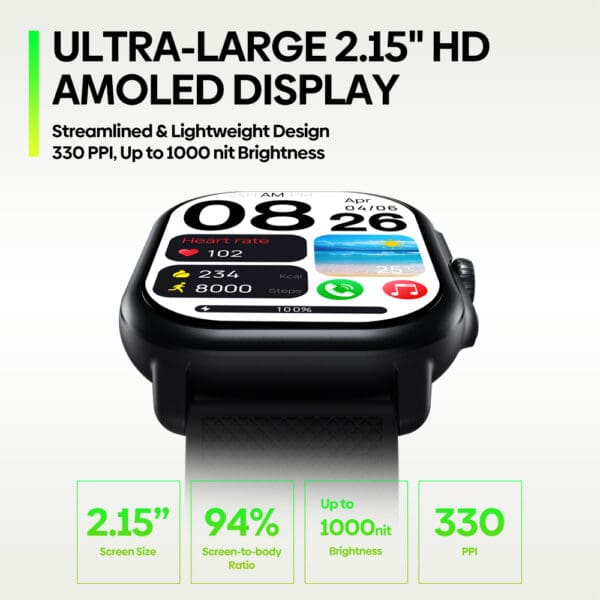 Ultimate GPS Smartwatch with 2.15" AMOLED Display and Built-in Phone Calls - Image 4