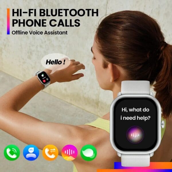 Voice Calling Smart Watch with Ultra-big HD AMOLED Screen and Health Tracking - Image 5