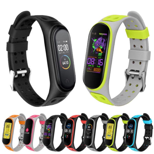 Two-Color Silicone Strap for Xiaomi Mi Band 3/4/5/6/7 - Image 2