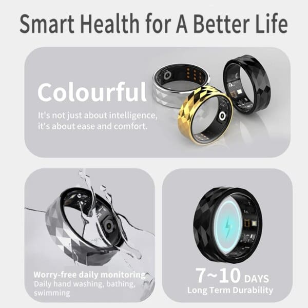 Smart Fitness Ring: Heart Rate, Blood Oxygen, Sleep & Activity Tracker - Image 5