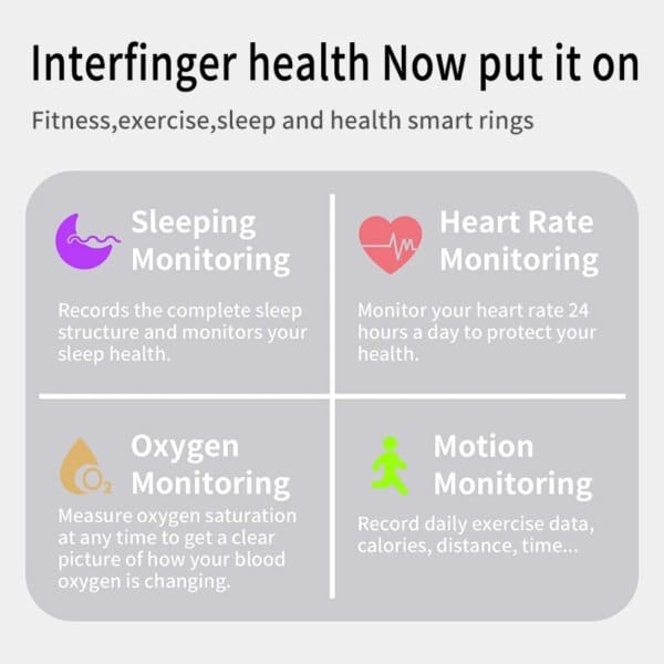 Smart Fitness Ring: Heart Rate, Blood Oxygen, Sleep & Activity Tracker - Image 7