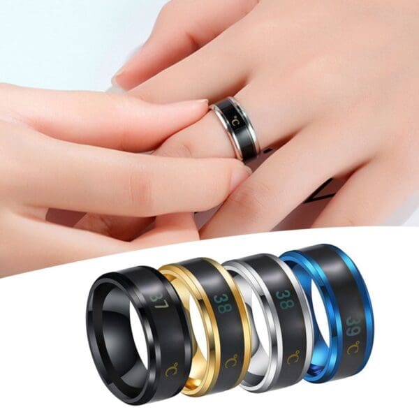 Smart Sensor Stainless Steel Temperature Ring - Image 3