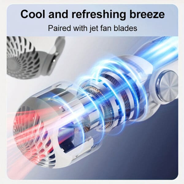 Portable Wearable Neck Fan - Rechargeable Bladeless Air Conditioner - Image 4