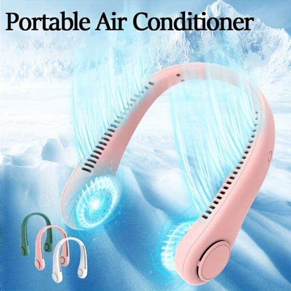 Portable 1200mAh Neck Fan - Image 4