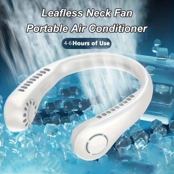 Portable 1200mAh Neck Fan - Image 2