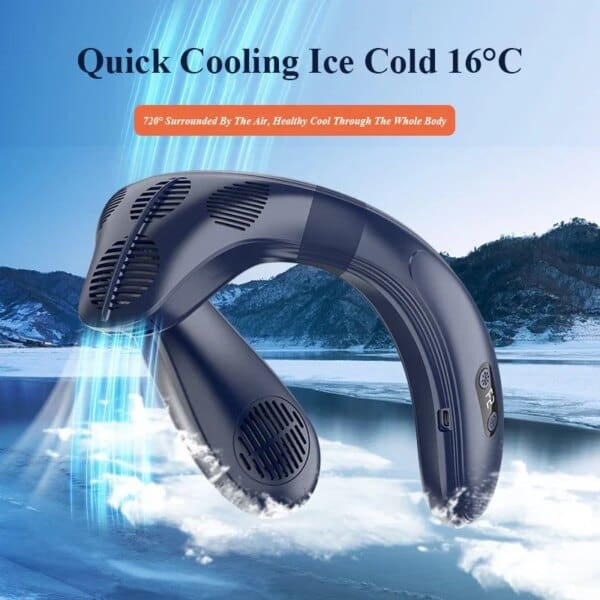 Portable Neck Air Conditioner Bladeless Fan - Image 3