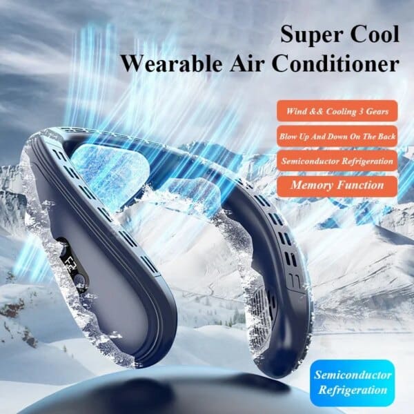 Portable Neck Air Conditioner Bladeless Fan - Image 2