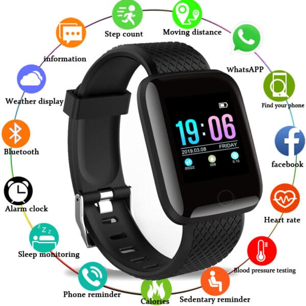 D13 Waterproof Smartwatch with Heart Rate & Fitness Tracker for Android and iOS - Image 2