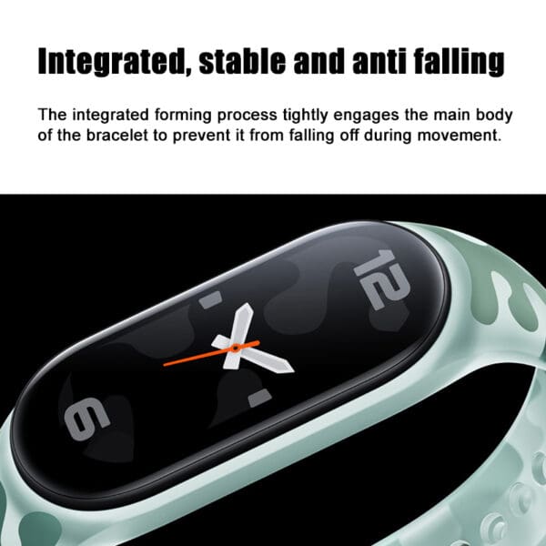 Fluorescent Camouflage Silicone Strap for Xiaomi Mi Band 7/6/5 - Image 4