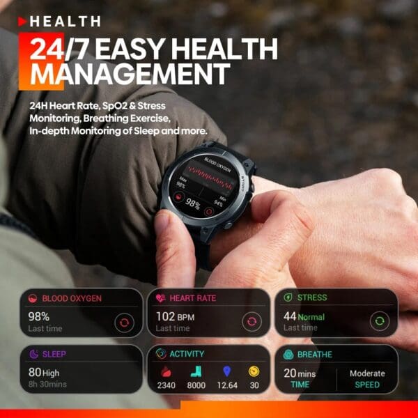 Premium GPS Smart Watch with Ultra HD Display and Bluetooth Calls - Image 2