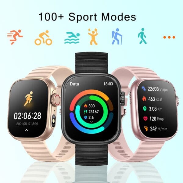 Smart Watch with LED Flashlight and 100+ Sport Modes - Image 4